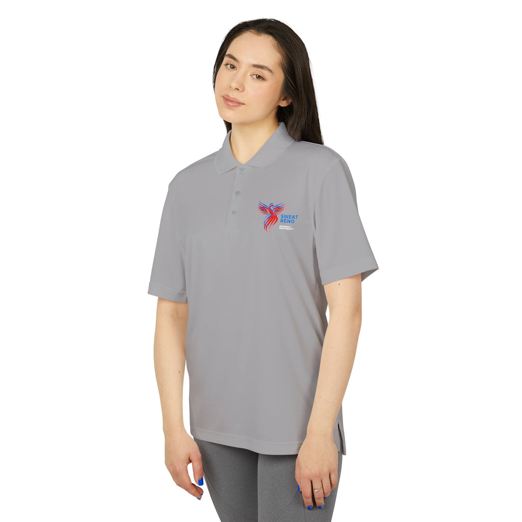 Patriotic Heartbeat Polo — 'Sweet Home' USA Performance Shirt