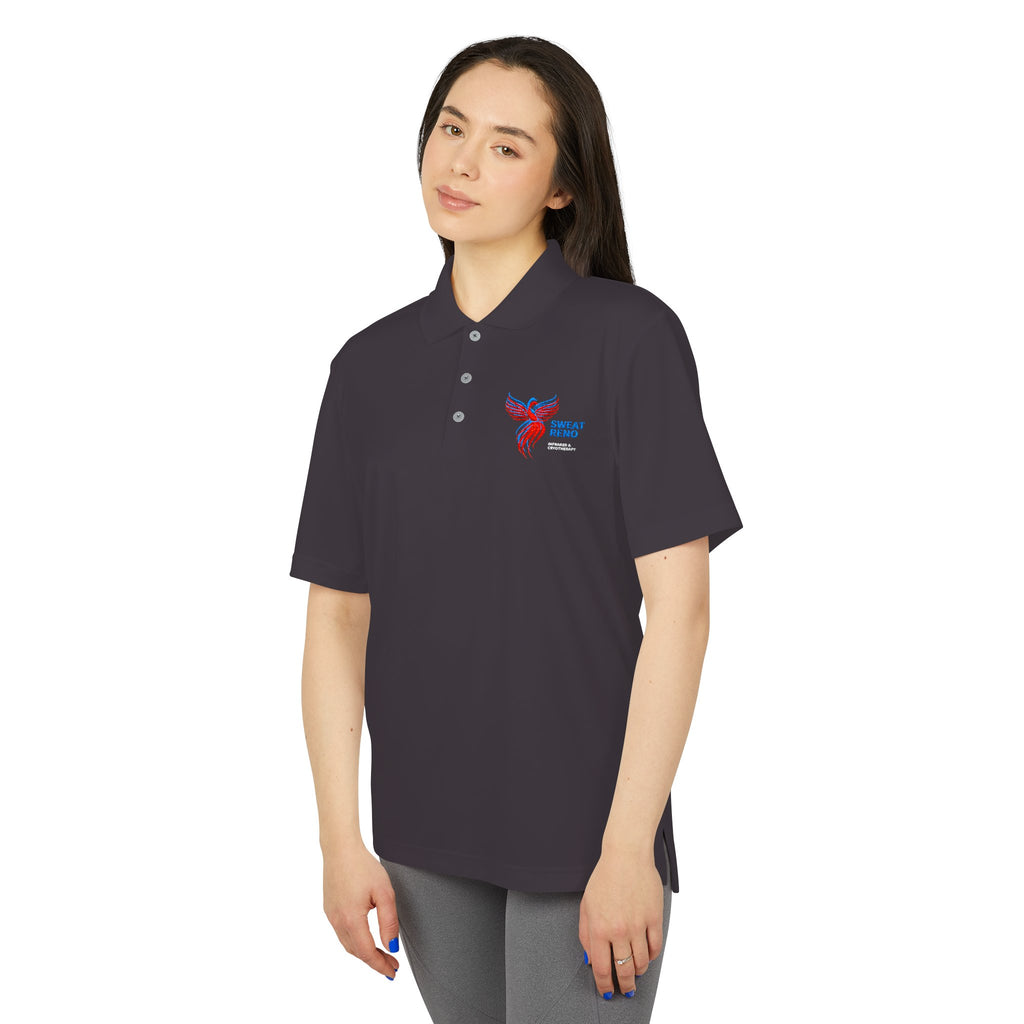 Patriotic Heartbeat Polo — 'Sweet Home' USA Performance Shirt