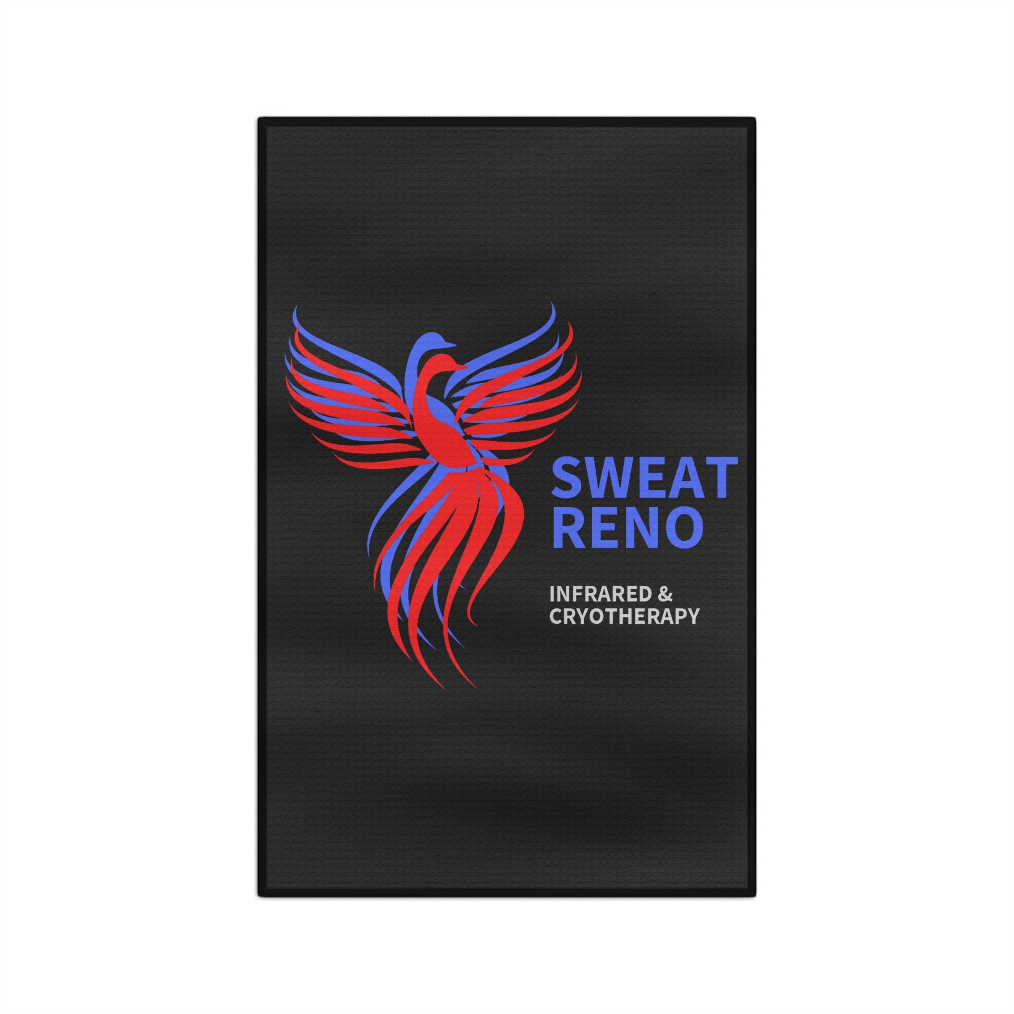 Fitness Microfiber Tea Towel — 'Sweat Reno' Infrared & Cryotherapy Logo